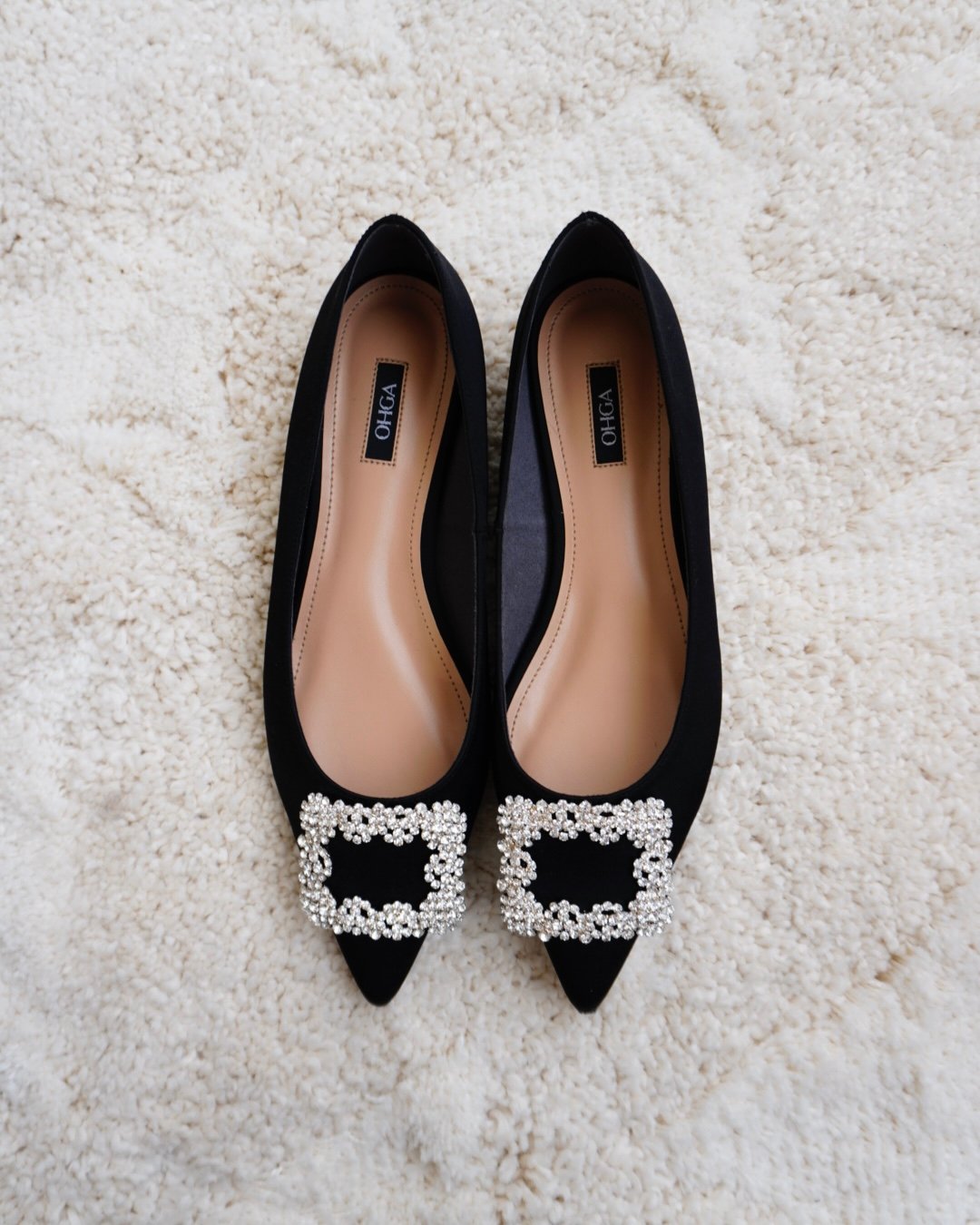 OHGA パンプス 24cm SATIN BIJOU PUMPS | OHGA