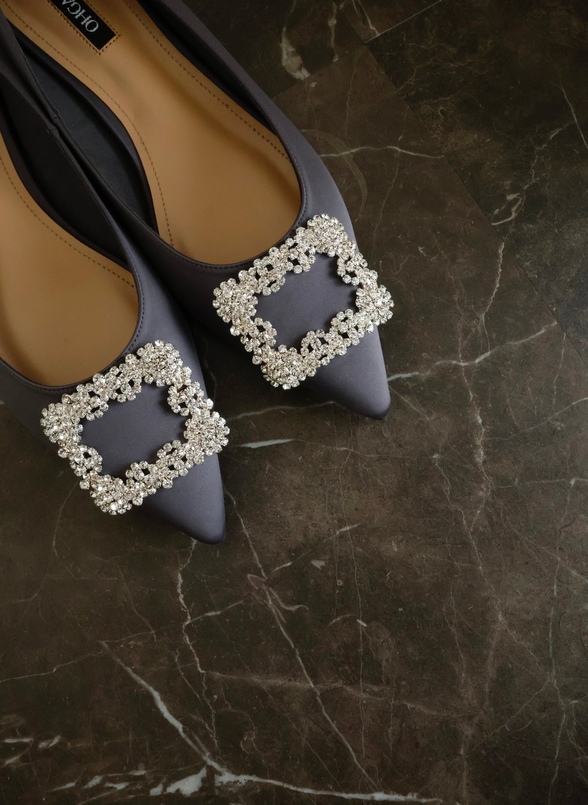 SATIN BIJOU PUMPS | OHGA