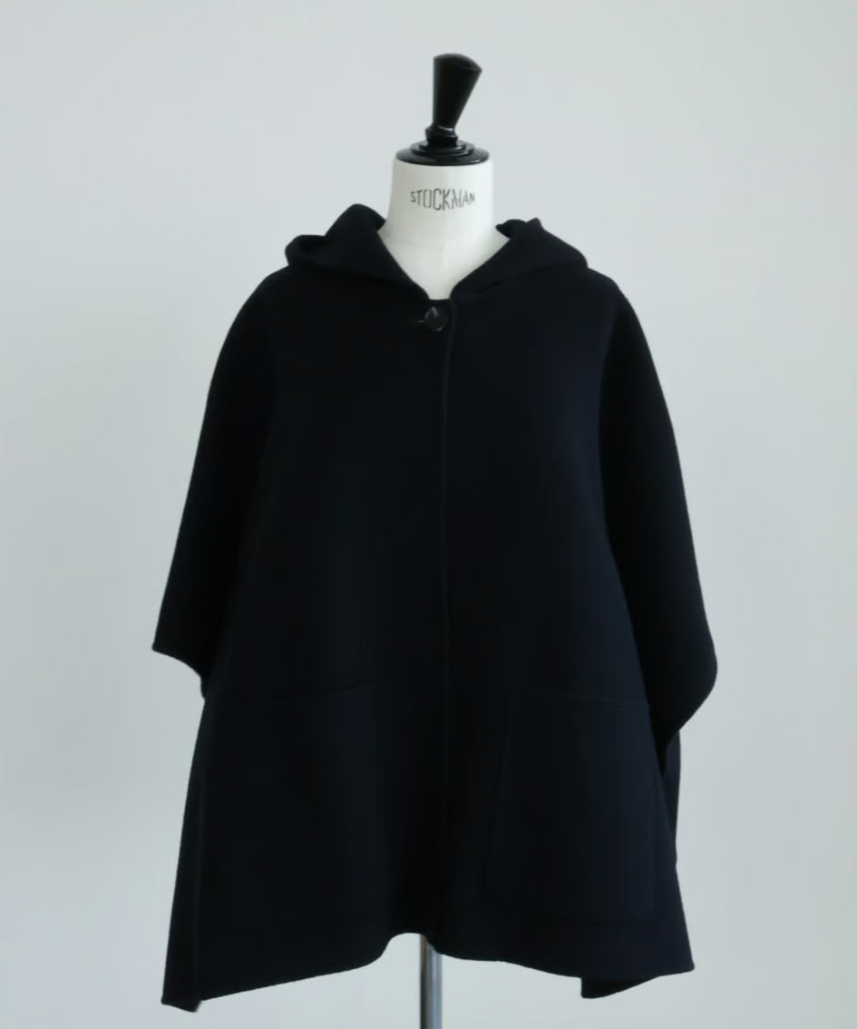 ohga OHGA 美品　リバーポンチョ ブラック OHGA リバーポンチョ ブラック OHGA RIVER PONCHO リバー