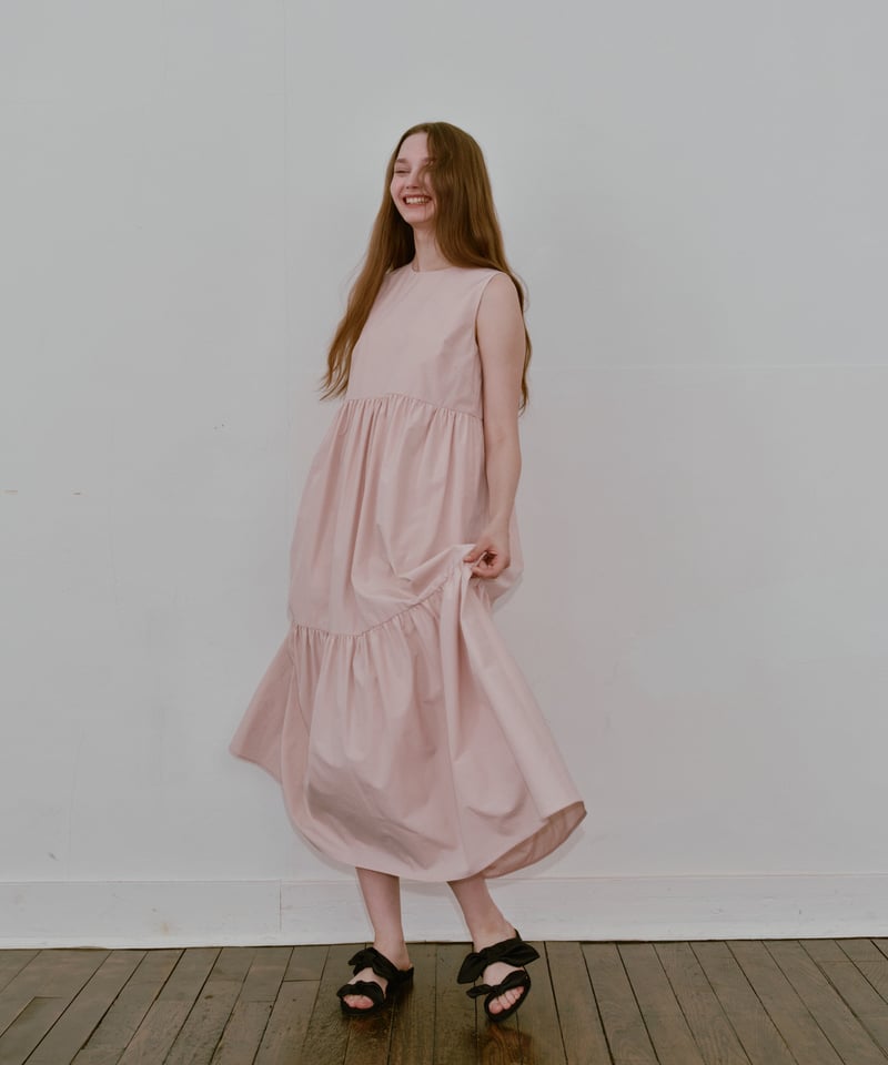 ♡OHGA♡ TIERED ONEPIECE TIERED ONEPIECE ohga ワンピース ピンク