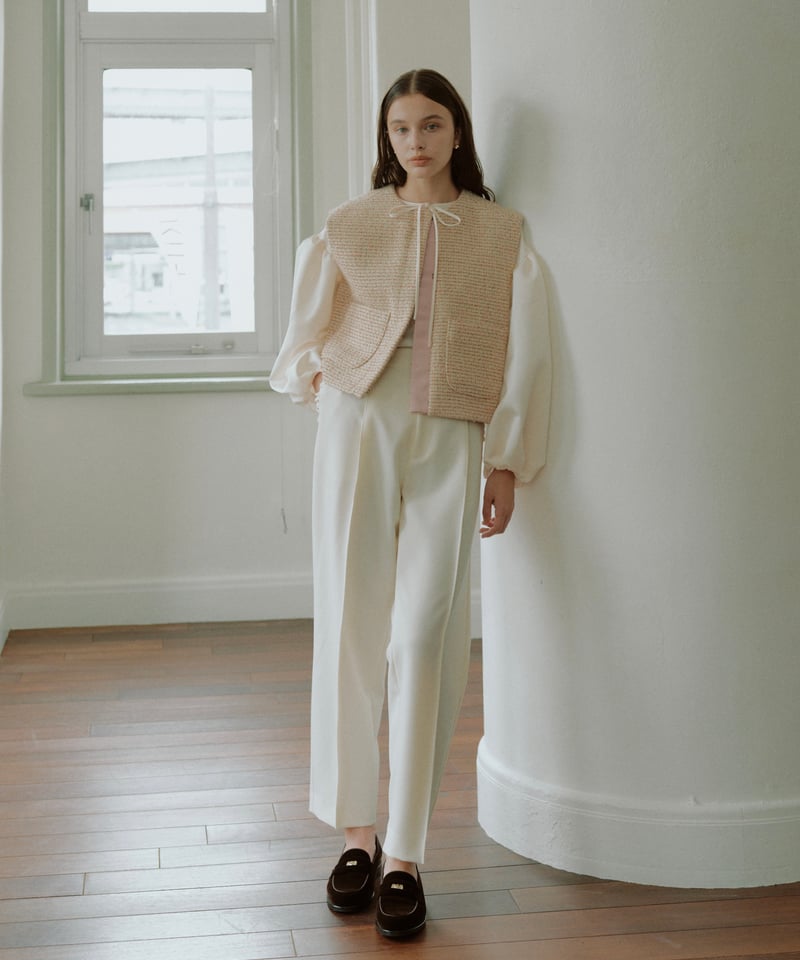 【ご購入者さま専用です】ohga TWEED GILET TWEED GILET | OHGA