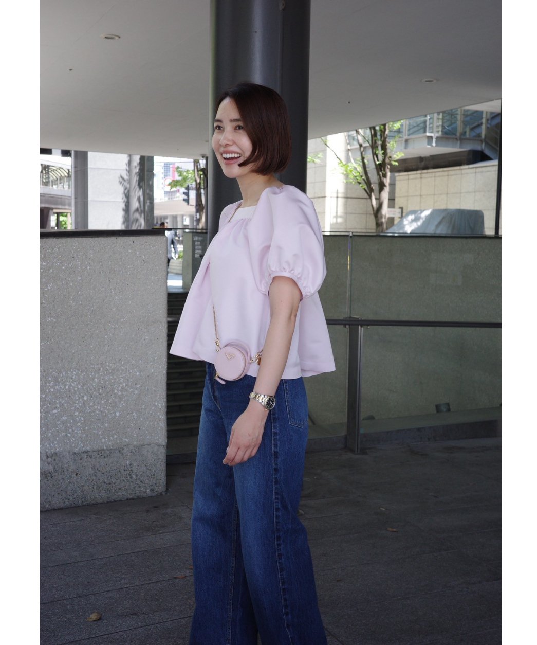 【OHGA】 新品タグ付き SQUARE PUFF 1201 ピンク SQUARE PUFF 1201 | OHGA