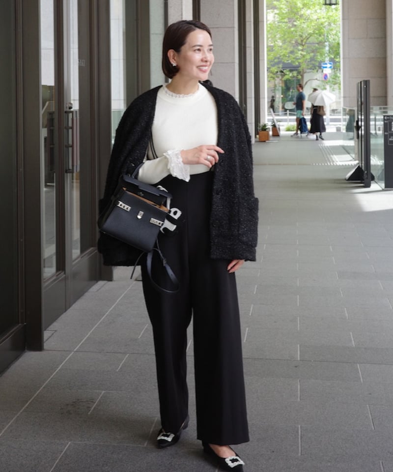 【新品タグ付き】ohga 2025AW コーディガン　CORDIGAN ブラック CORDIGAN | OHGA