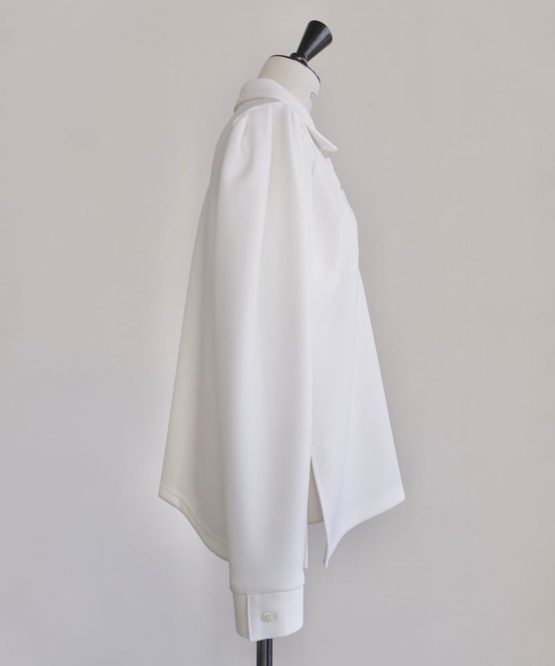 OHGA GARDENブラウス　ホワイト OHGA オーガ パターンブラウス PATTERN BLOUSE オーガ OHGA パターン