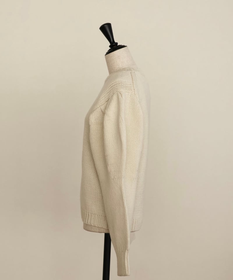 OHGA PUFF KNIT パフニット オーガ ホワイト white OHGA PUFF