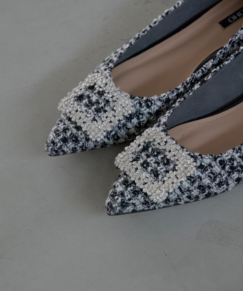 TWEED BIJOU PUMPS | OHGA TWEED BIJOU PUMPS | OHGA