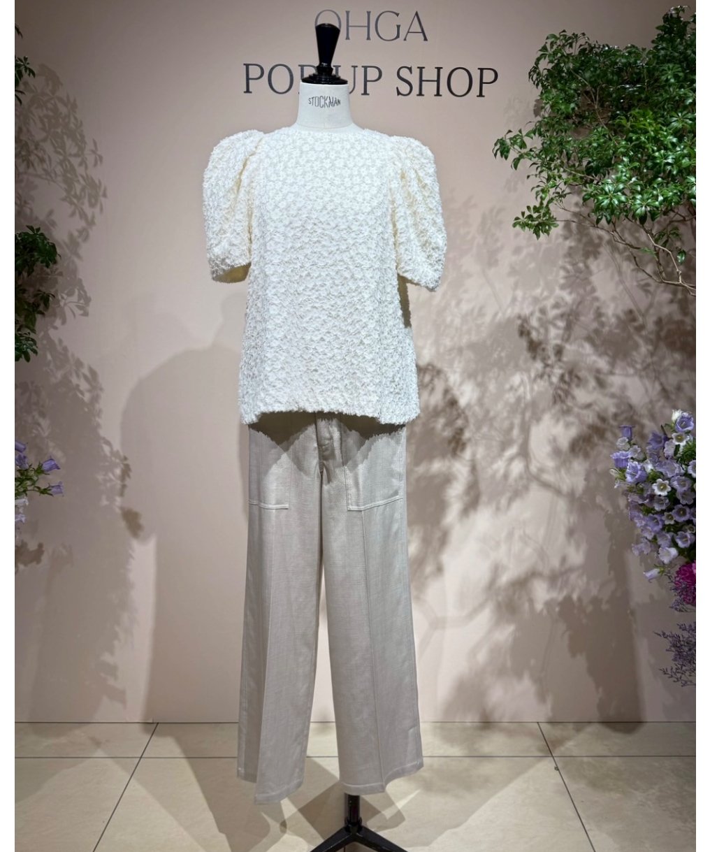 1回着用 OHGA PUFF COAT オーガ パフコート FLOWER PUFF | OHGA