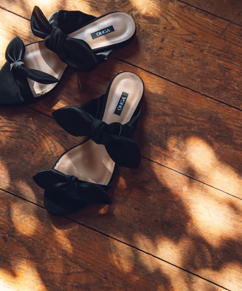 DOUBLE RIBBON SANDAL | OHGA