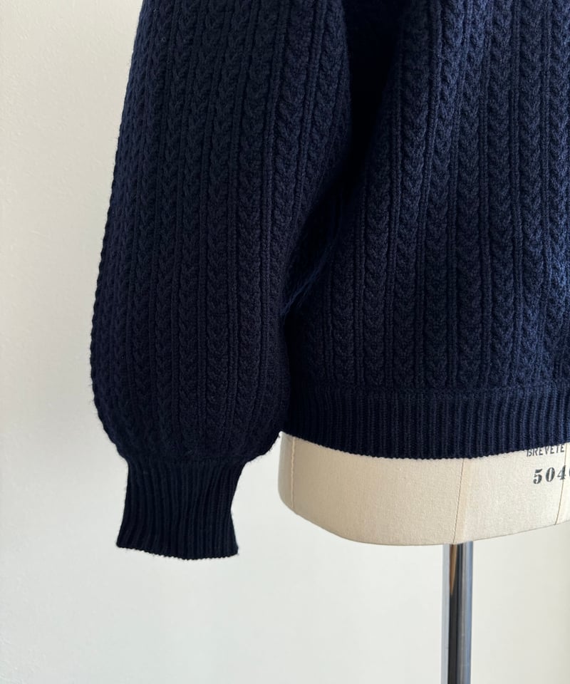 CABLE PUFF KNIT | OHGA 
