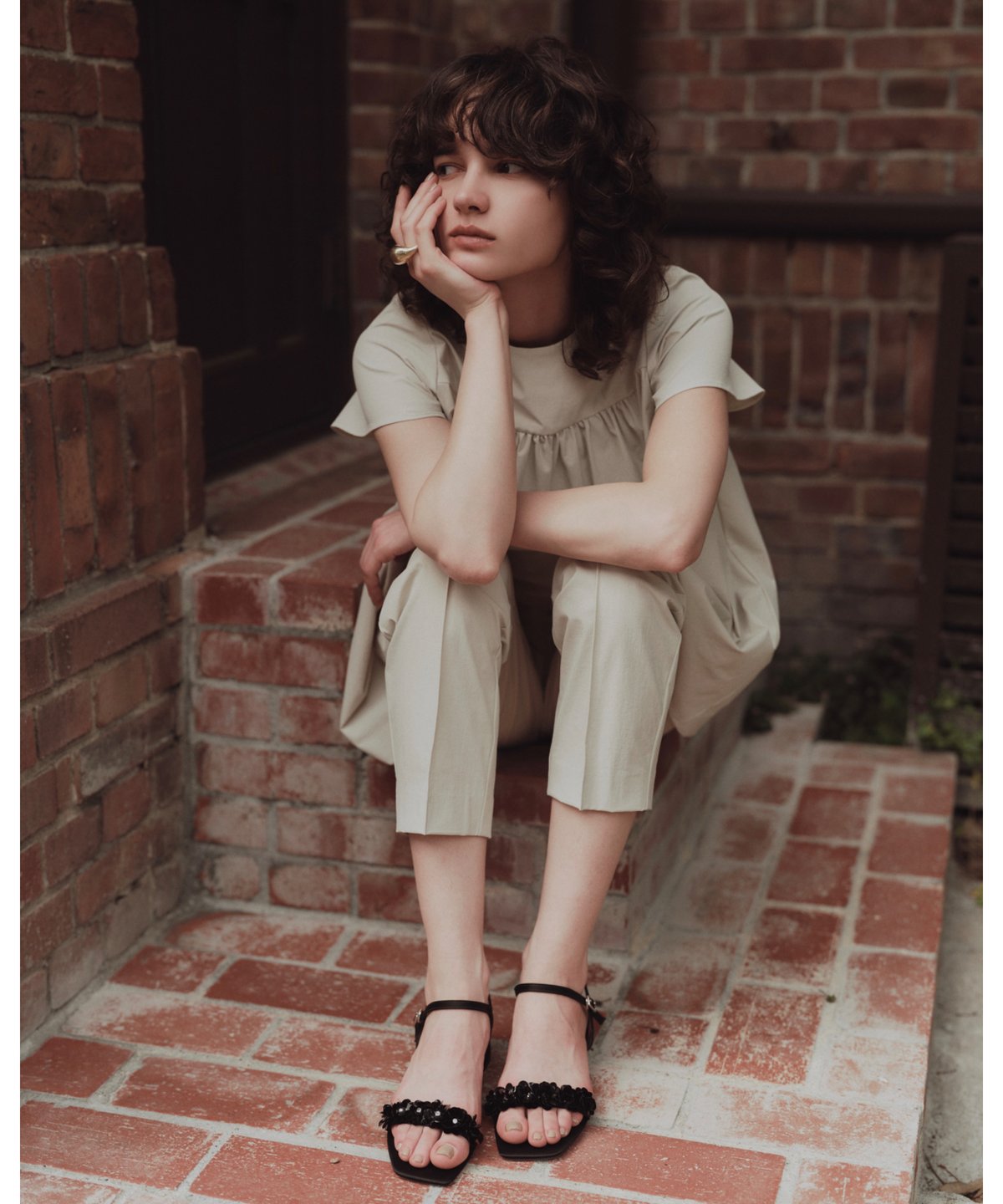 OHGA FLOWER LOOP SANDAL Lサイズ FLOWER LOOP SANDAL | OHGA