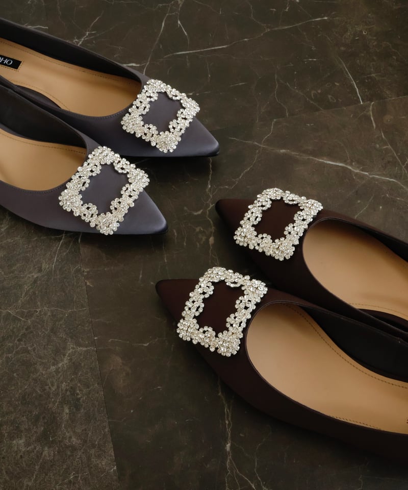 OHGAオーガSATIN BIJOU PUMPS ¥25300yoriセブンテン