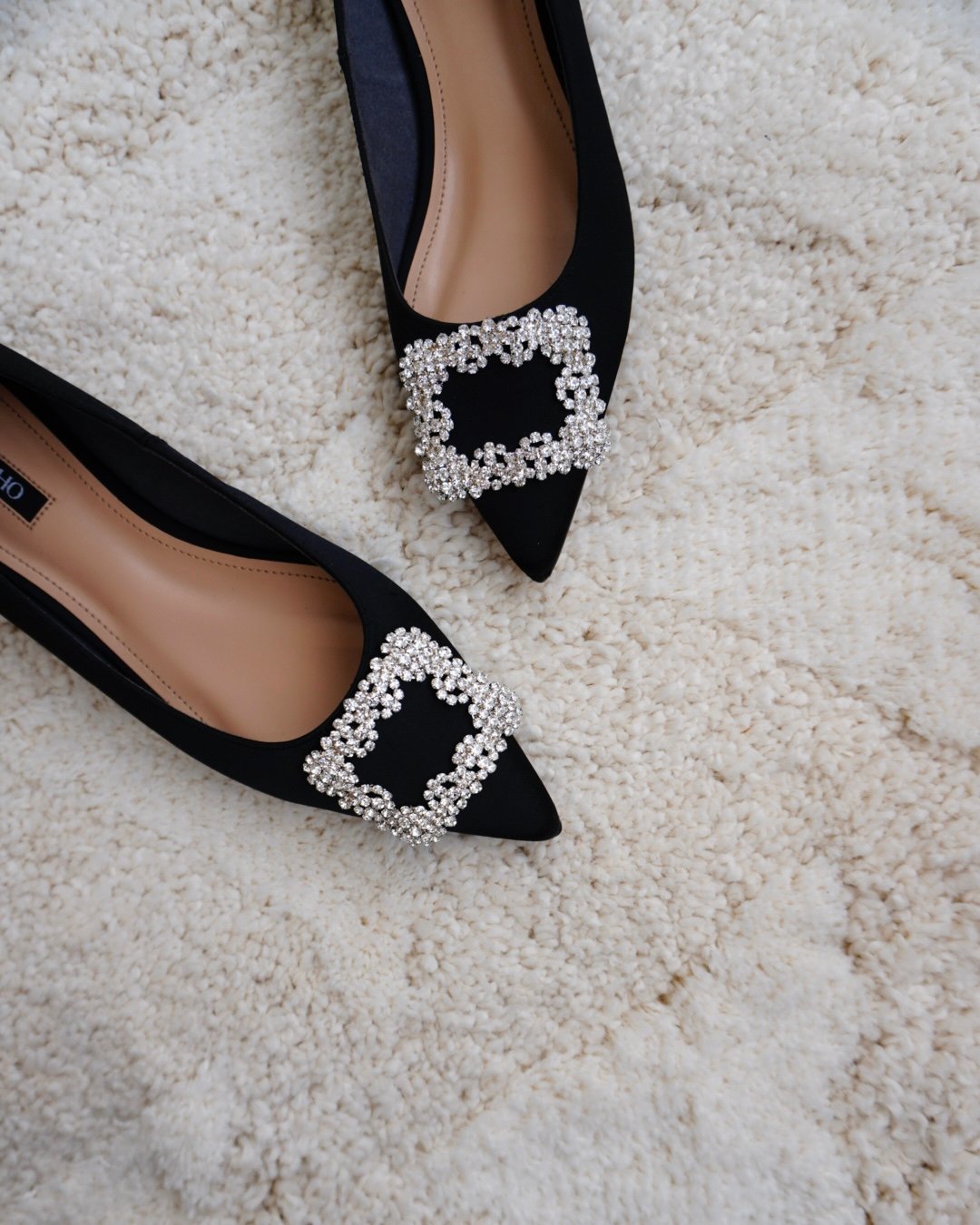 【新品未使用】OHGA サテン ビジュー パンプス ベージュ 23cm SATIN BIJOU PUMPS | OHGA