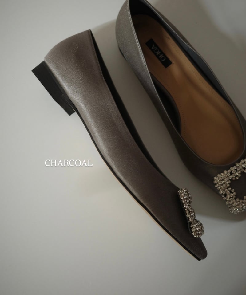 SATIN BIJOU PUMPS | OHGA