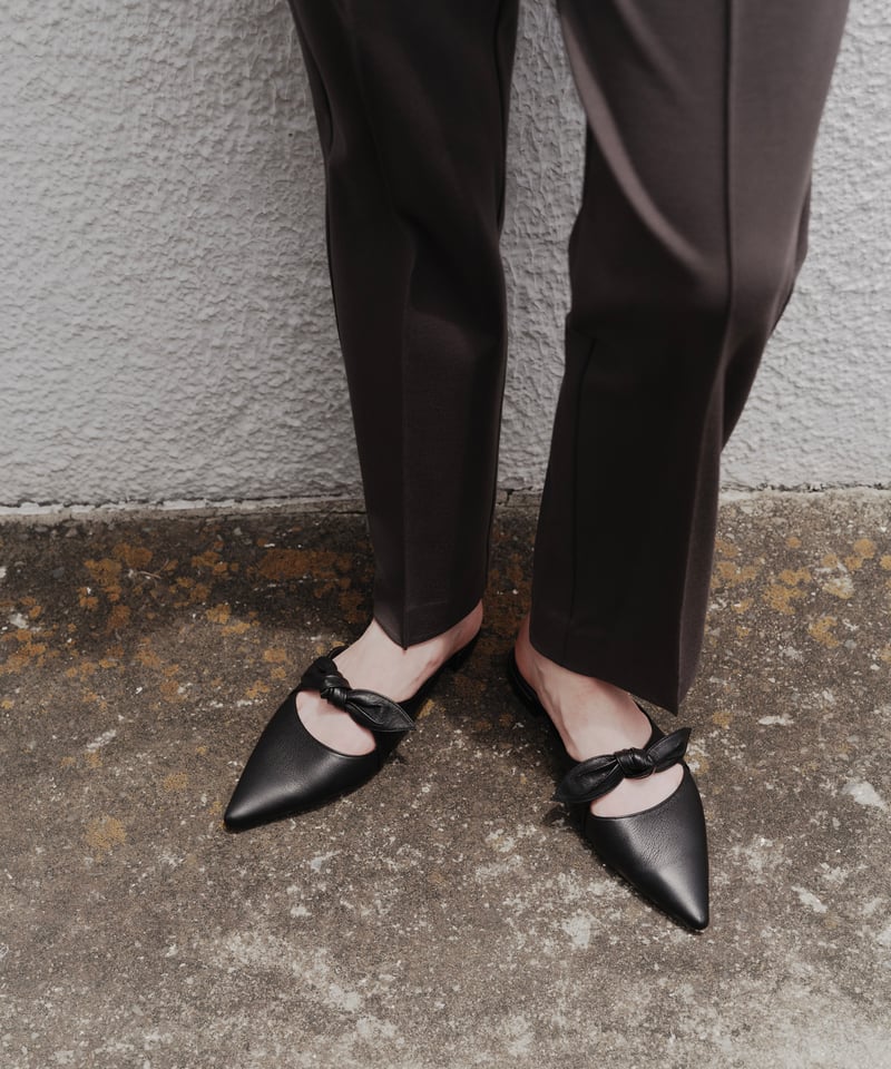 LEATHER RIBBON MULE | OHGA