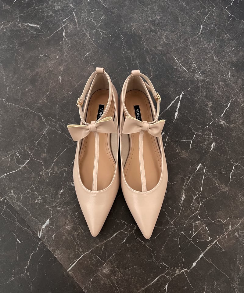 Ohga T-ANKLE ティーアンクル　リボン Drawer - OHGAオーガ TーANKLE リボン パンプスの通販 by みゆ's