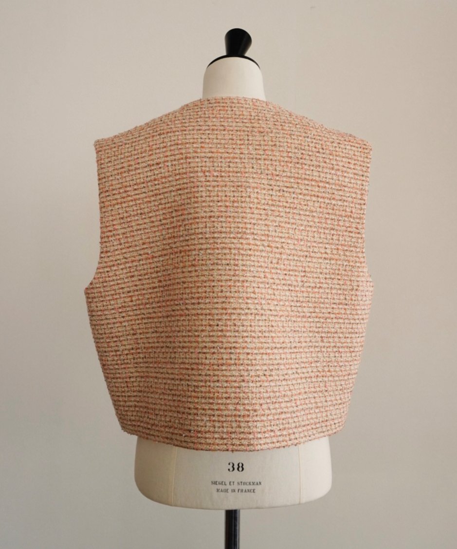 【美品】OHGA ❤︎ TWEED VEST ツイードベスト TWEED GILET | OHGA