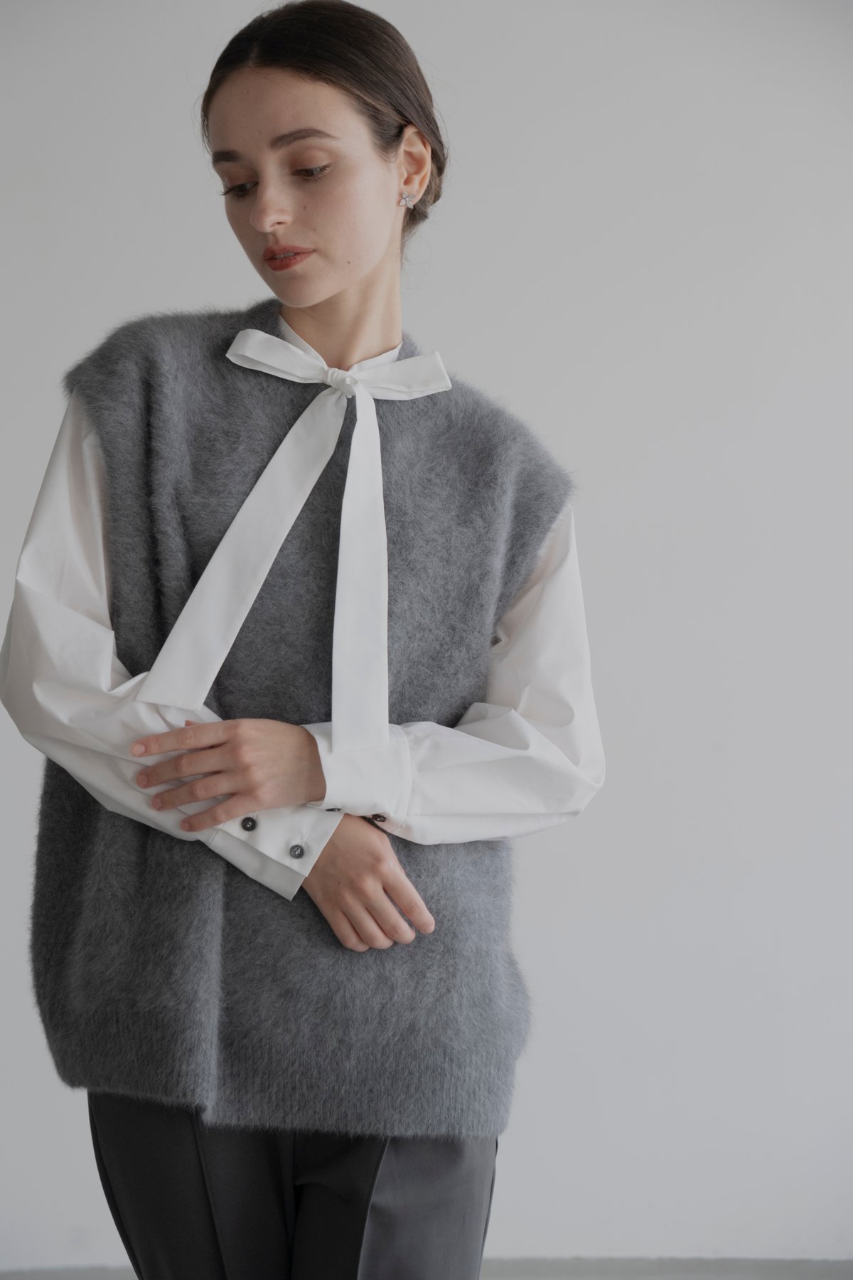 FOX KNIT VEST | OHGA