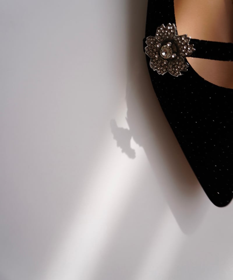 OHGA グリッタービジューパンプス GLITTER BIJOU PUMPS | OHGA