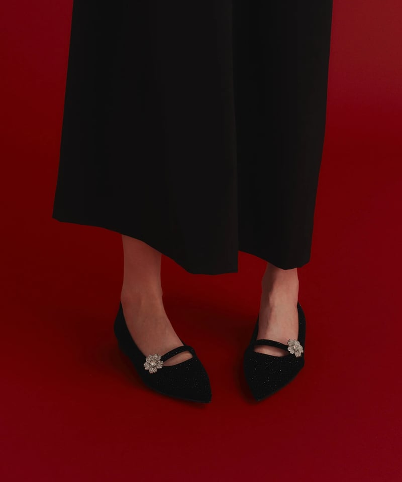 OHGA グリッタービジューパンプス GLITTER BIJOU PUMPS | OHGA