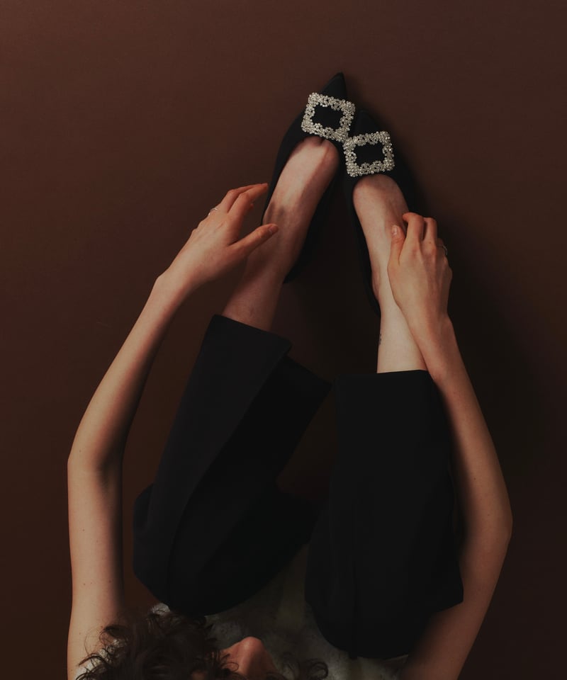 OHGA オーガ　DOT BIJOU PUMPS ブラック OHGA オーガ DOT BIJOU PUMPS ブラック OHGA DOT BIJOU PUMP