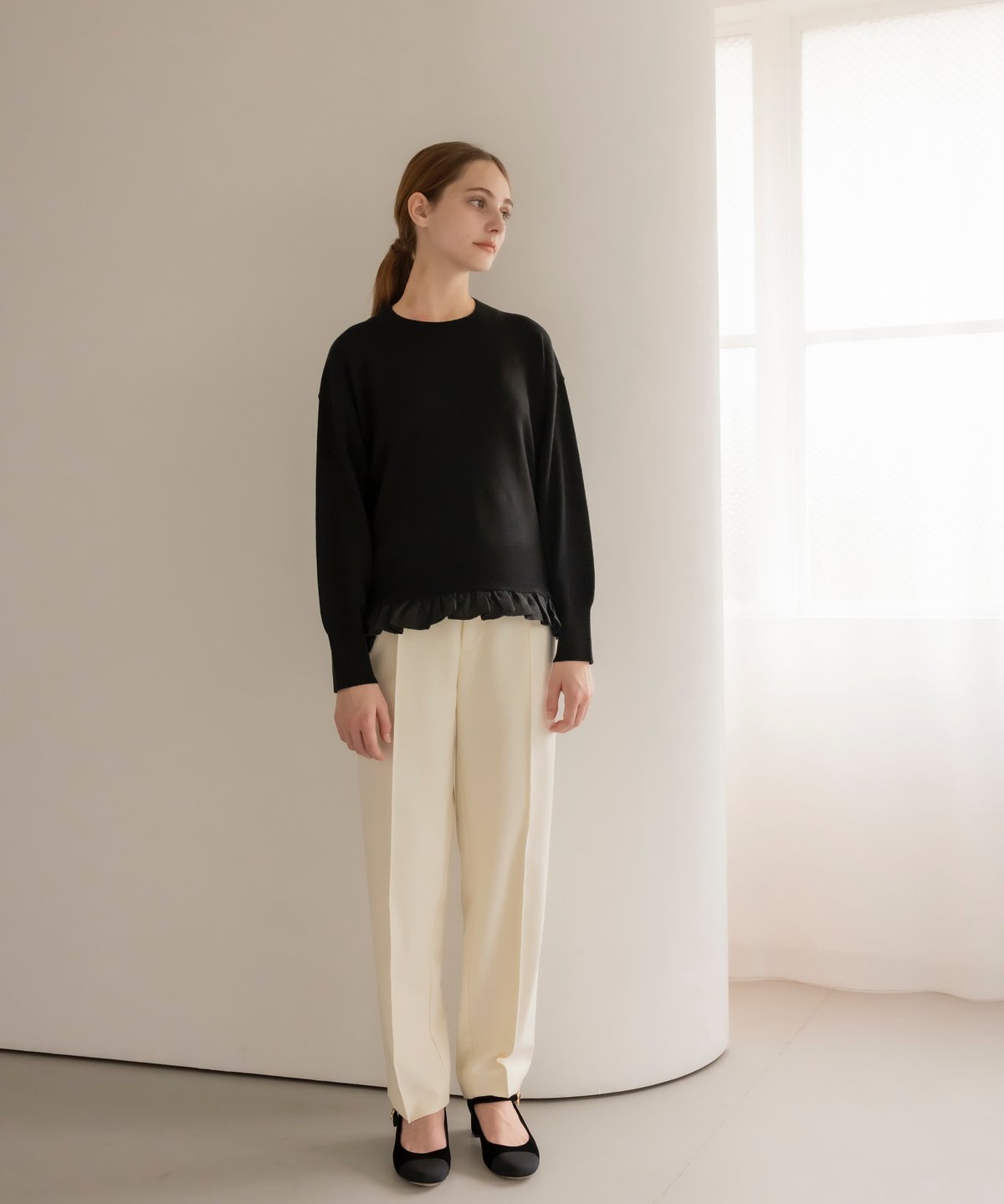 OHGA PETIT TWEED PUMPS ベージュ25.0 【公式通販】