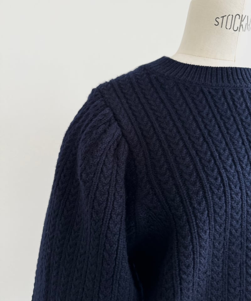 CABLE PUFF KNIT | OHGA 