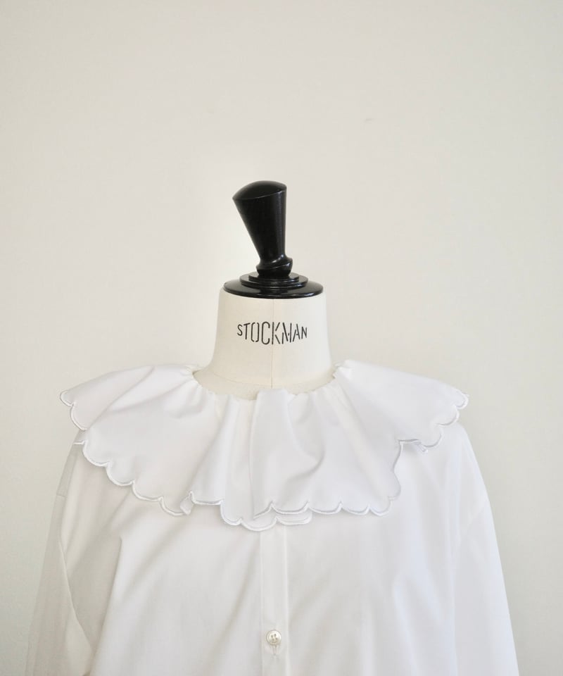 【ほぼ未使用】OHGA ohga PICO BLOUSE ピコブラウス SCALLOP BLOUSE | OHGA
