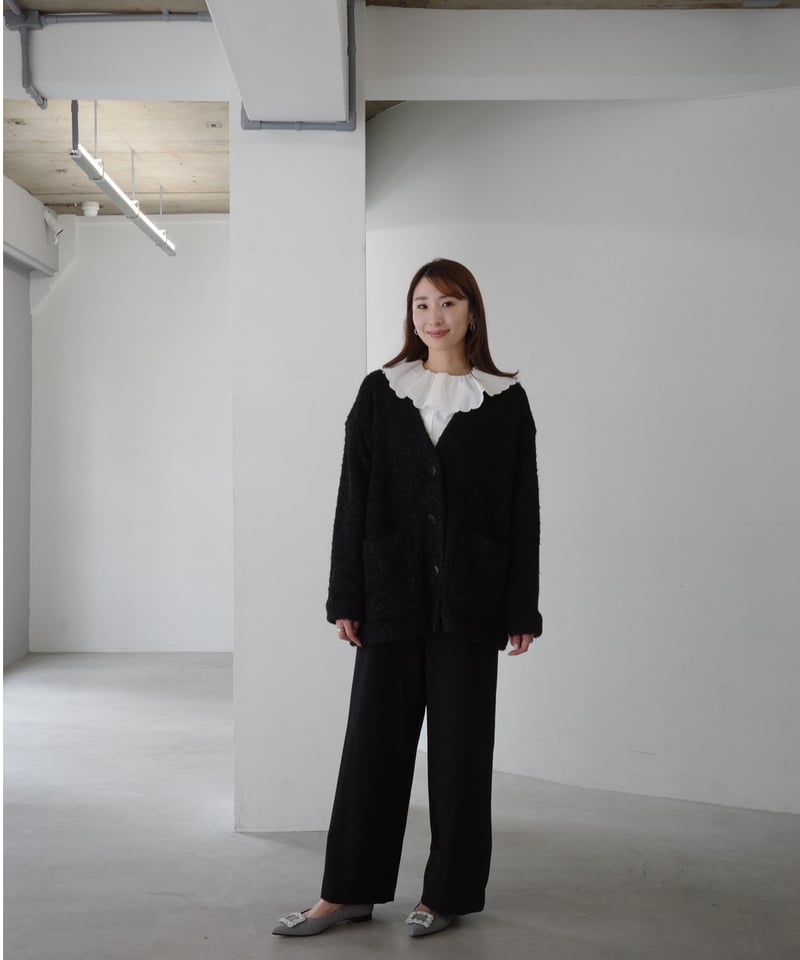 【ほぼ未使用】OHGA ohga PICO BLOUSE ピコブラウス SCALLOP BLOUSE | OHGA