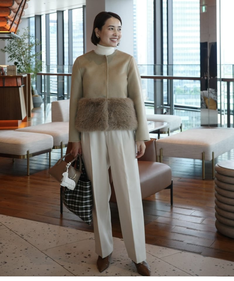 Loose fur coat【Ivory】ORGUE オルグ Loose fur coat【Ivory】ORGUE オルグ Loose fur coat【Ivory