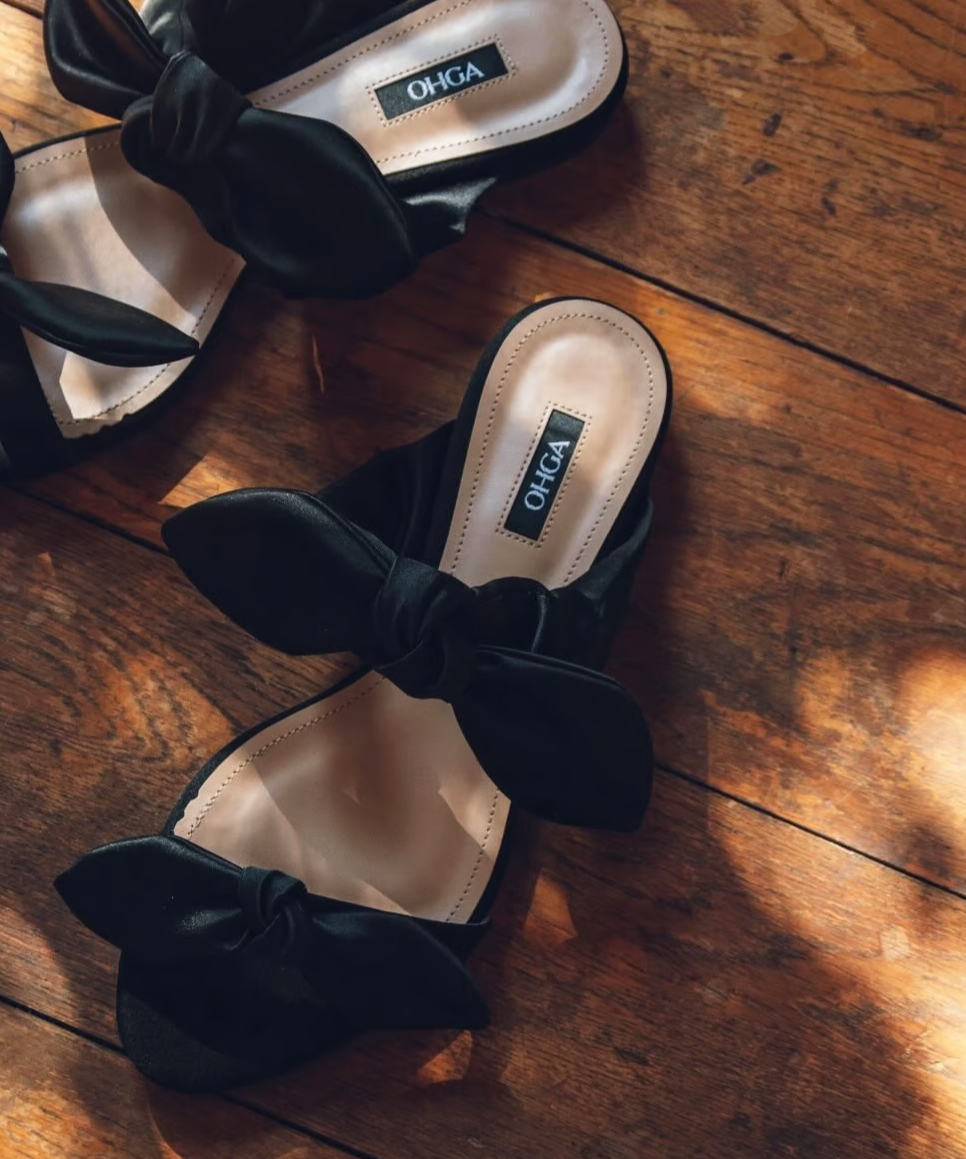 DOUBLE RIBBON SANDAL | OHGA