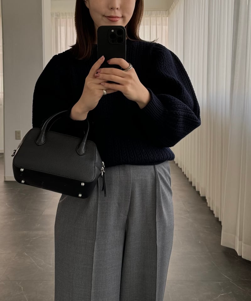 OHGA PUFF KNIT パフニット セーター ブラック 黒色 OHGA PUFF KNIT パフニット セーター ブラック 黒色 PUFF KNIT | OHGA