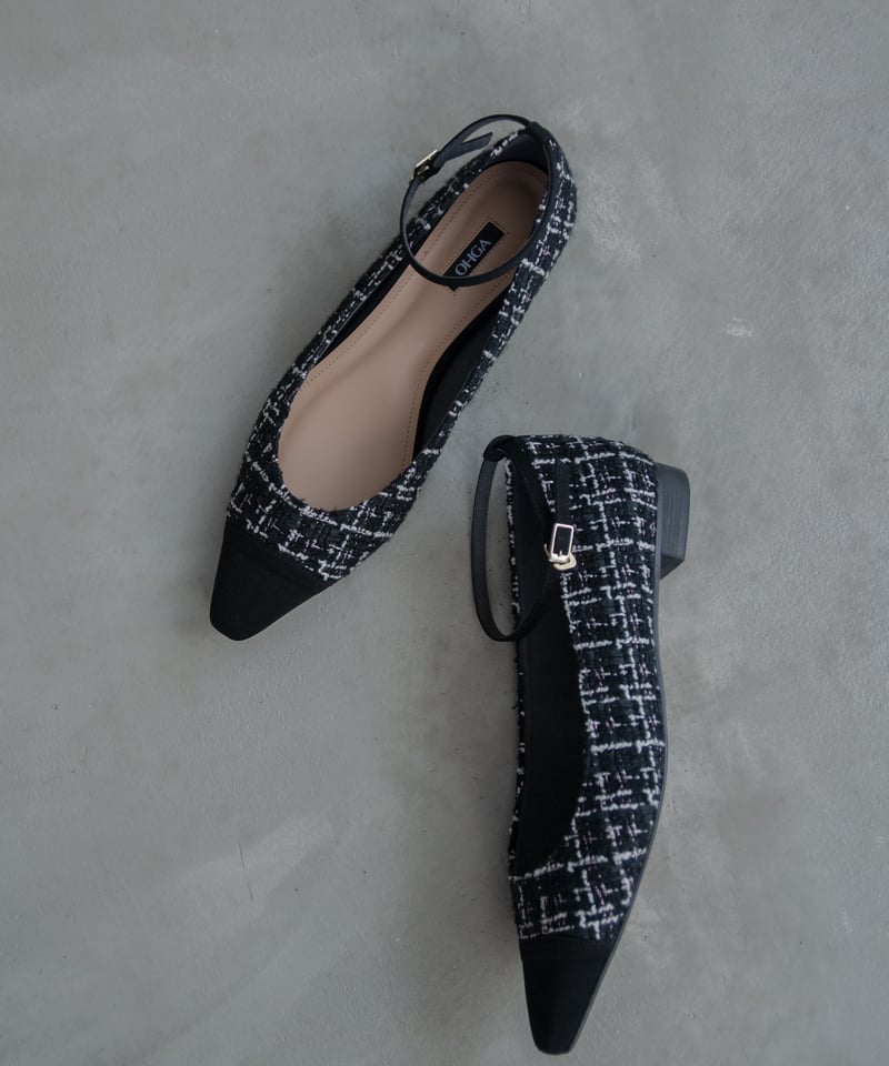 COMBI TWEED PUMPS ブラック | OHGA