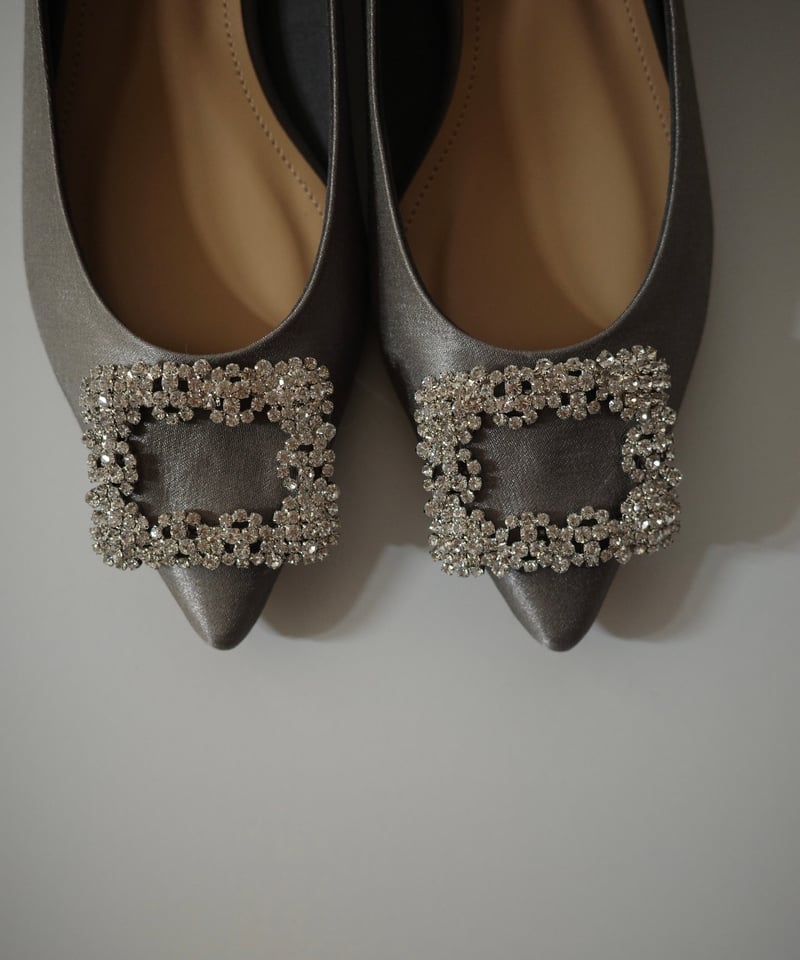 SATIN BIJOU PUMPS | OHGA