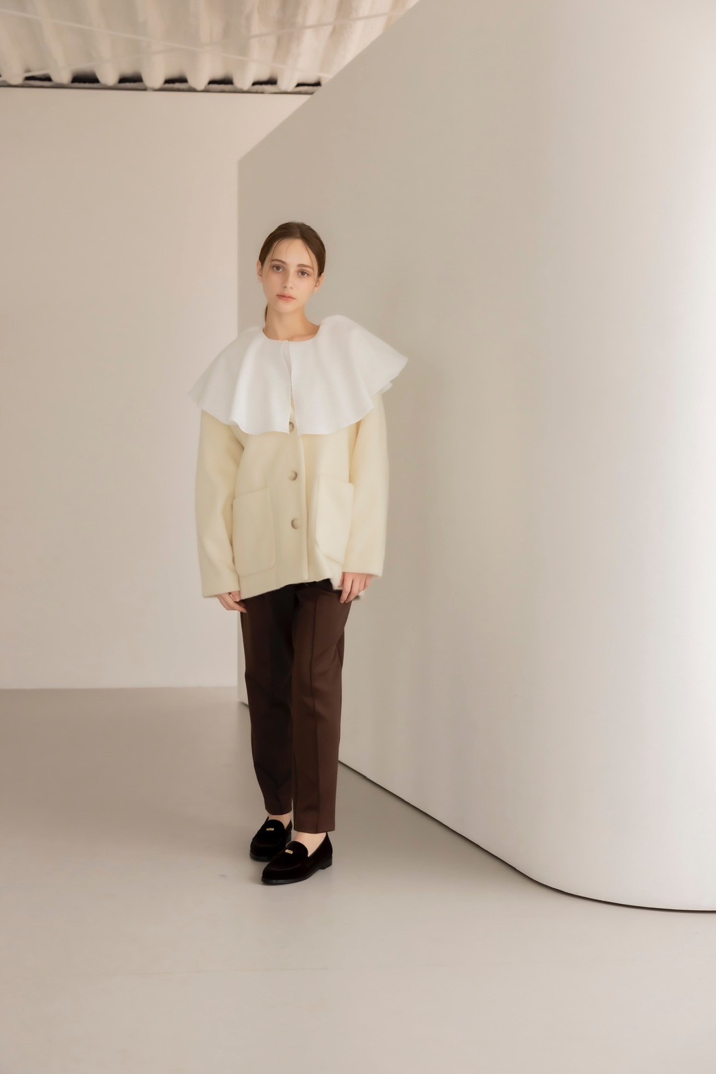 ohga オーガ マシュマロパンツ ミルク 普通丈 Sサイズ OHGA マシュマロ