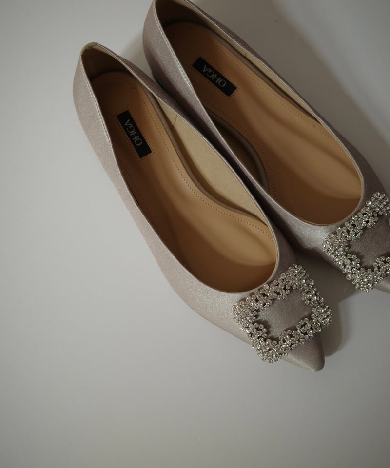 SATIN BIJOU PUMPS | OHGA