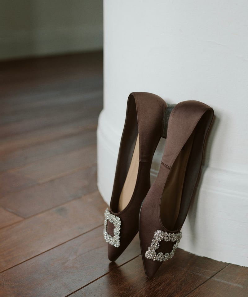 靴 OHGA SATIN RIBON PUMPS OHGA SATIN RIBON PUMPS