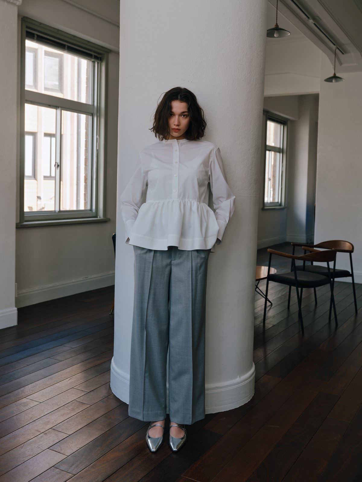 新品　OHGA PEPLUM BLOUSE ぺプラムブラウス PEPLUM BLOUSE | OHGA