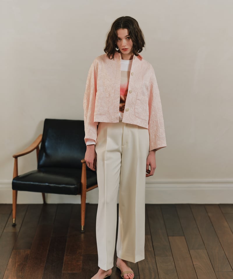 タグ付き！新品未使用OHGA JACQUARD JACKET ホワイト OHGA JACQUARD JACKET ホワイト