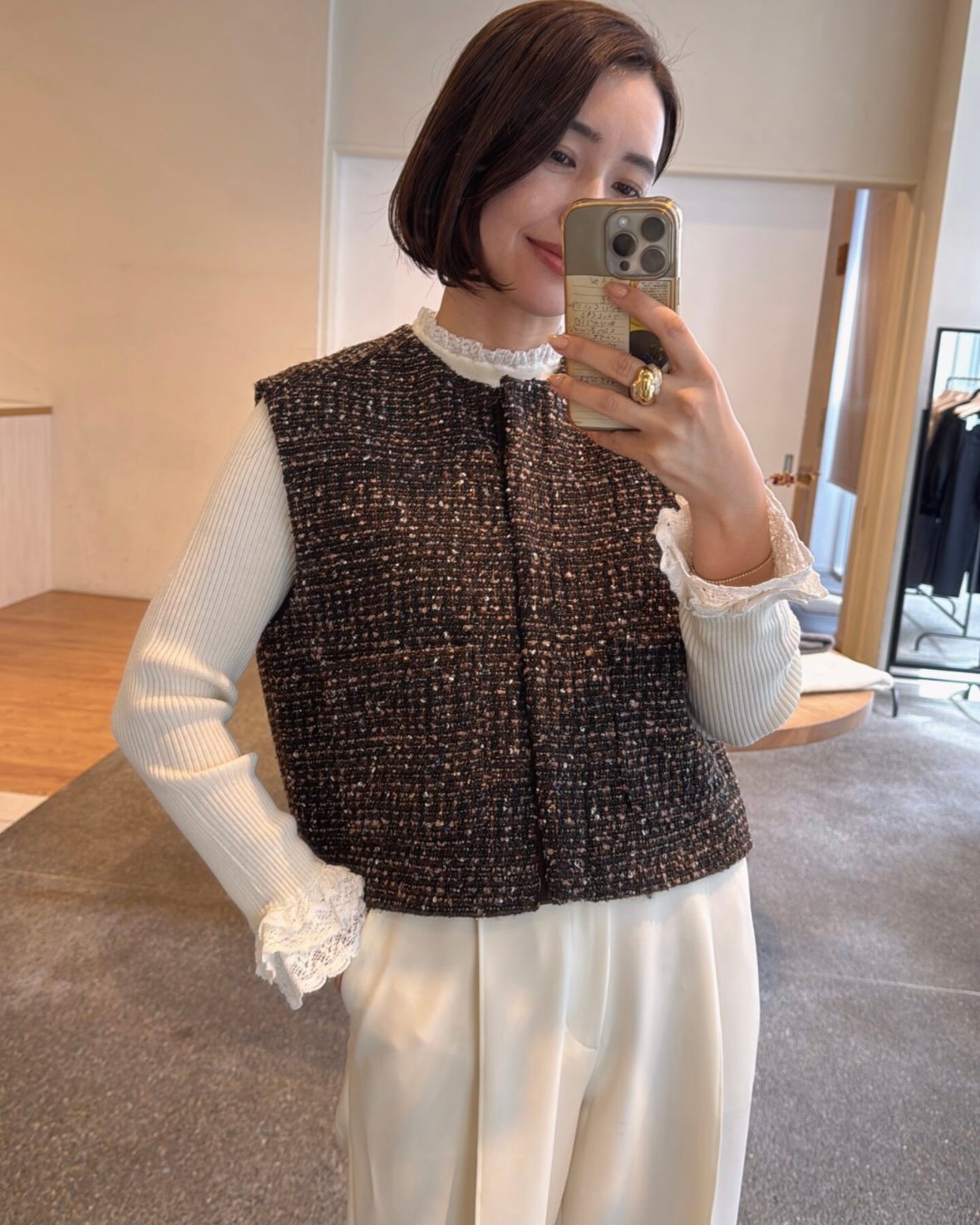 TWEED GILET | OHGA