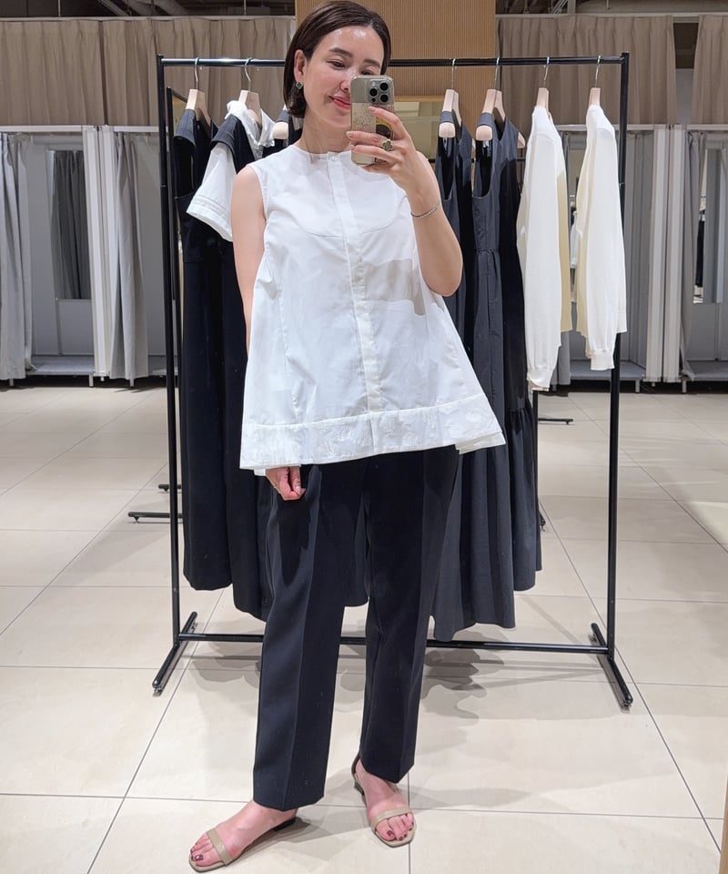 OHGA ブラック ブラウス NOSLE BLOUSE | OHGA