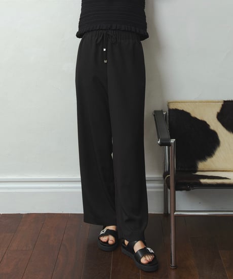 専用新品　OHGA 定番ドットパンツ　ブラック　ストレート　美脚効果 CATEGORY PANTS | OHGA