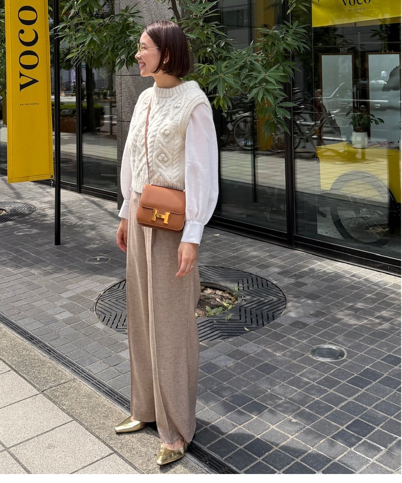 cliche ROVING 5G OVER KNIT VESTウールカシミヤ cliche ROVING 5G OVER KNIT VESTウールカシミヤ