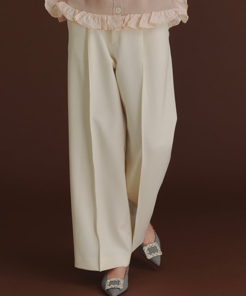 TUCK PANTS セミワイドパンツ | OHGA