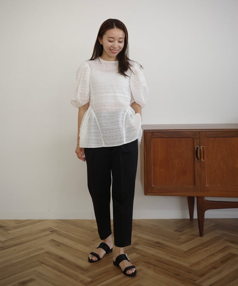 ohga PLUME ブラウス　ブラック ohga PLUME ブラウス ブラック PLUME | OHGA