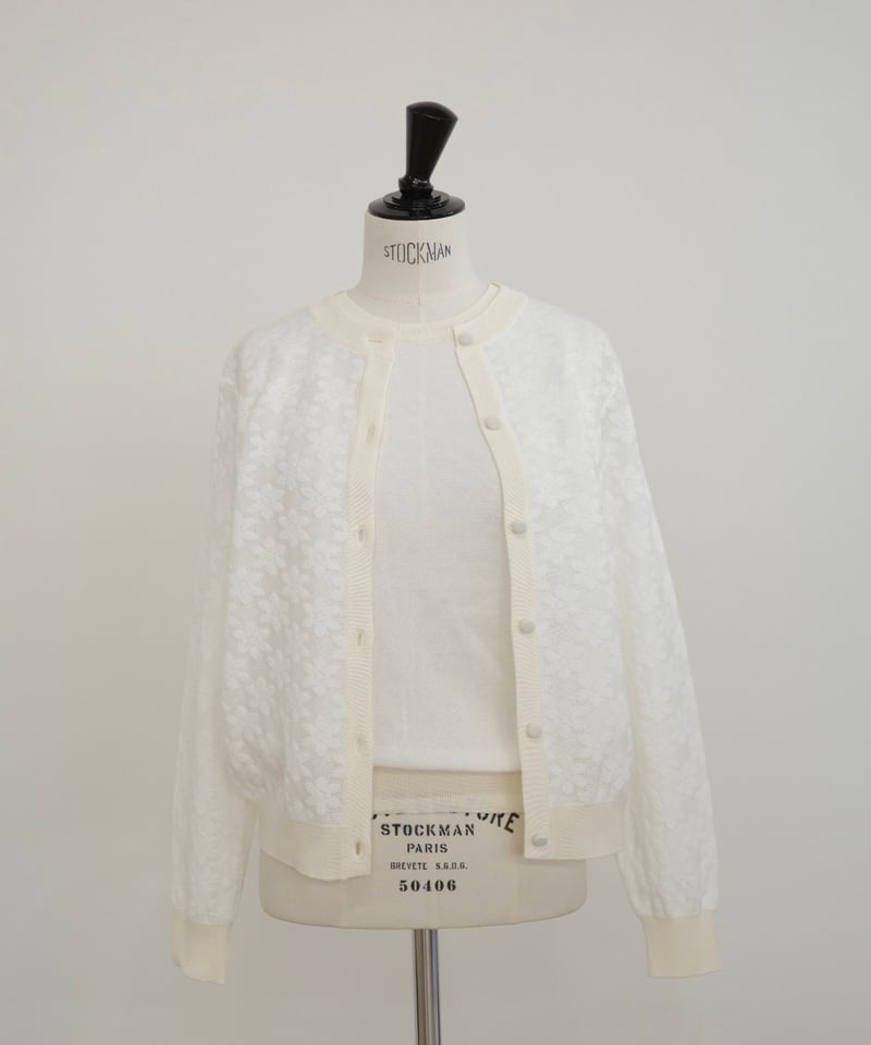 未使用タグ付き✨OHGA オーガ　アンサンブルニット　ホワイト　洗える　Fサイズ Jasmine Twin Knit | OHGA