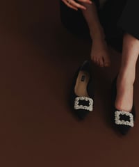 SATIN BIJOU PUMPS