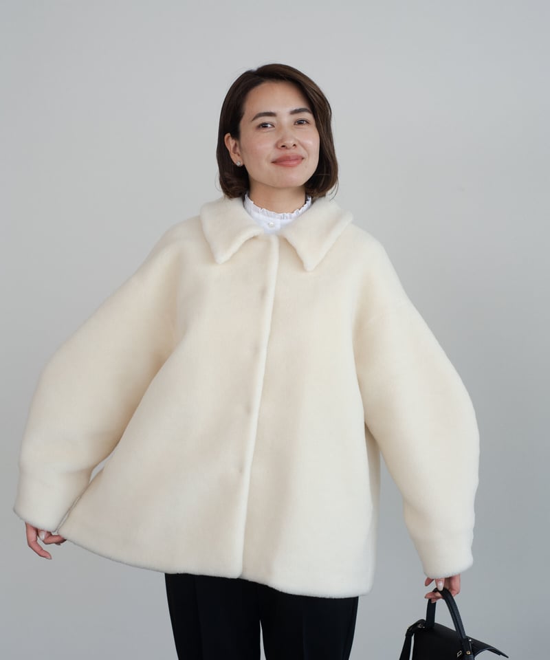 OHGA 大人気‼️ MOUTON COAT ホワイト✨