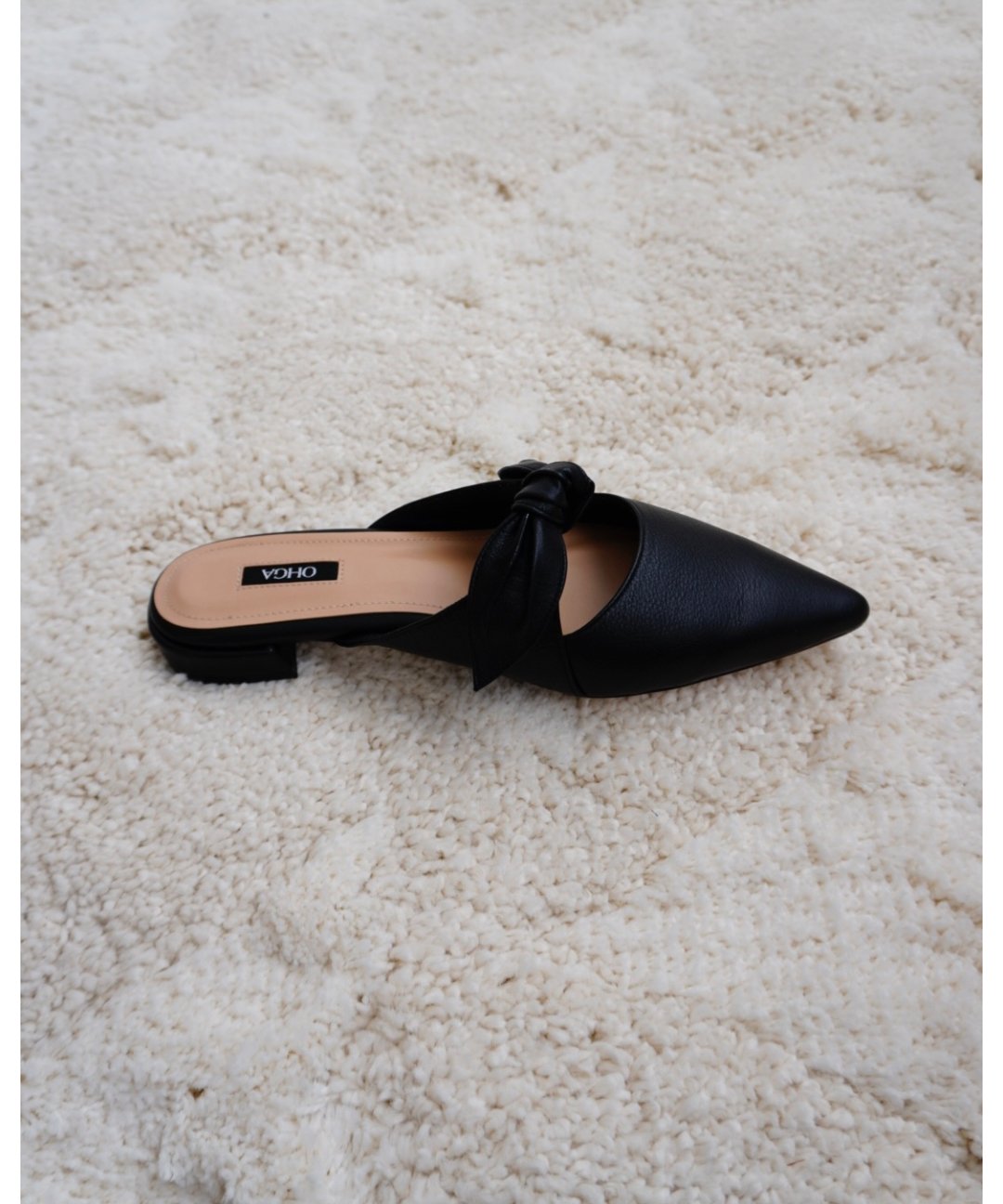 LEATHER RIBBON MULE | OHGA