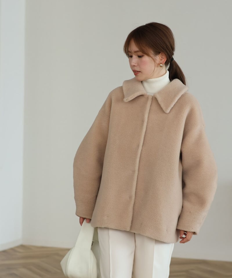 OHGA 大人気‼️ MOUTON COAT ホワイト✨