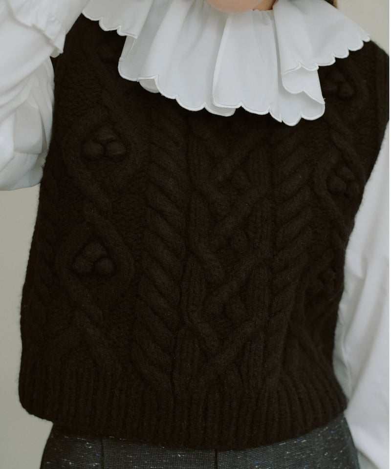 KNIT VEST | OHGA